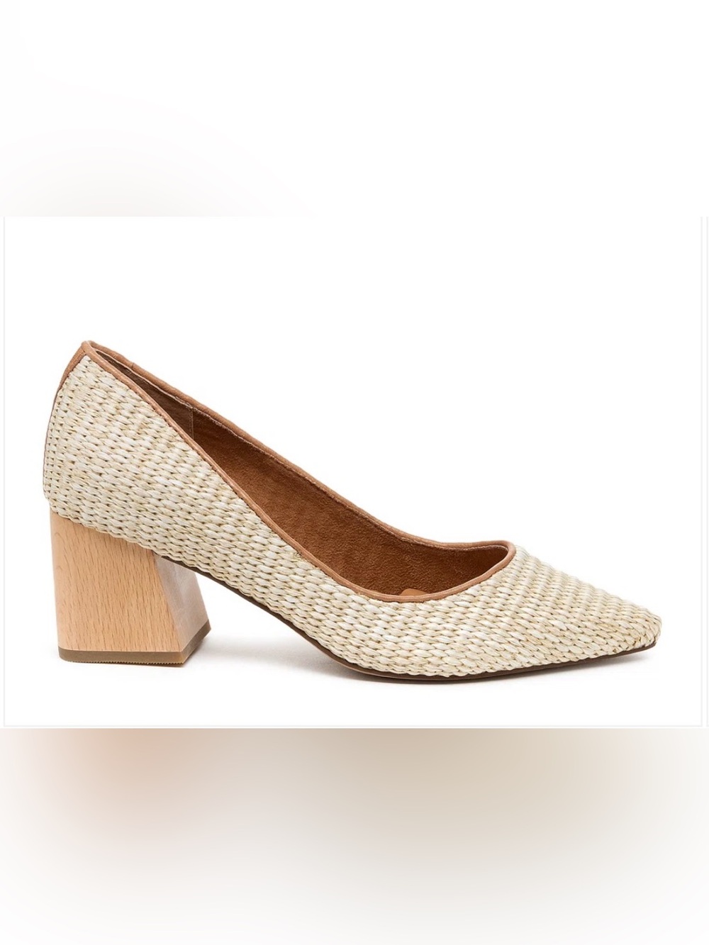 Kelsi Dagger The Pump Natural Raffia Heels